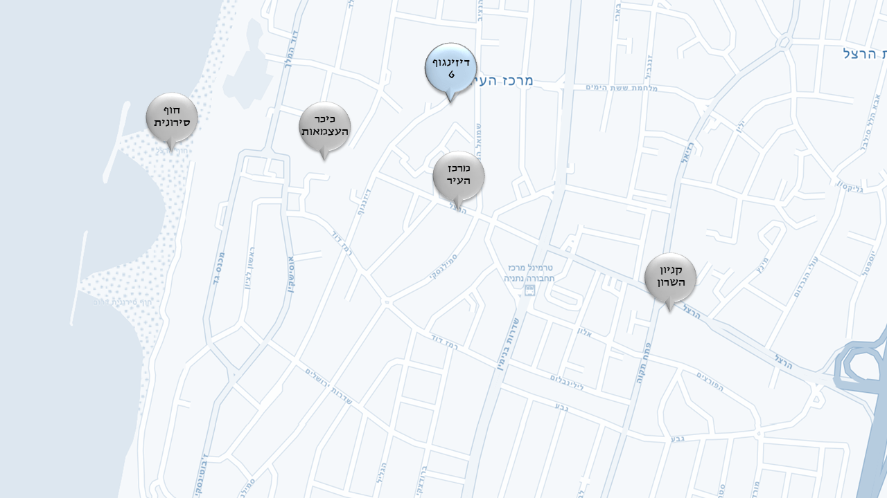 דיזינגוף 6 - מפה