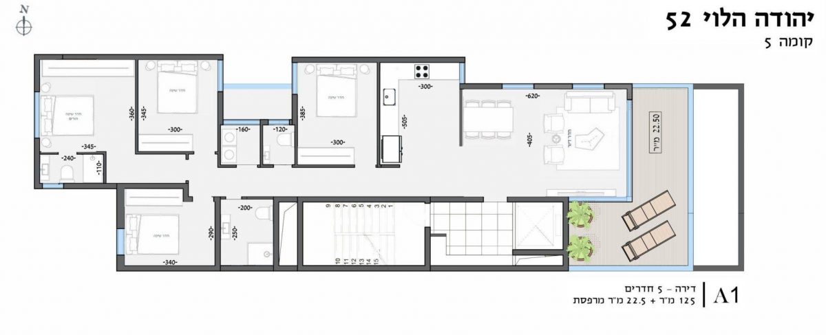 קומה 5 -תכנית מכר