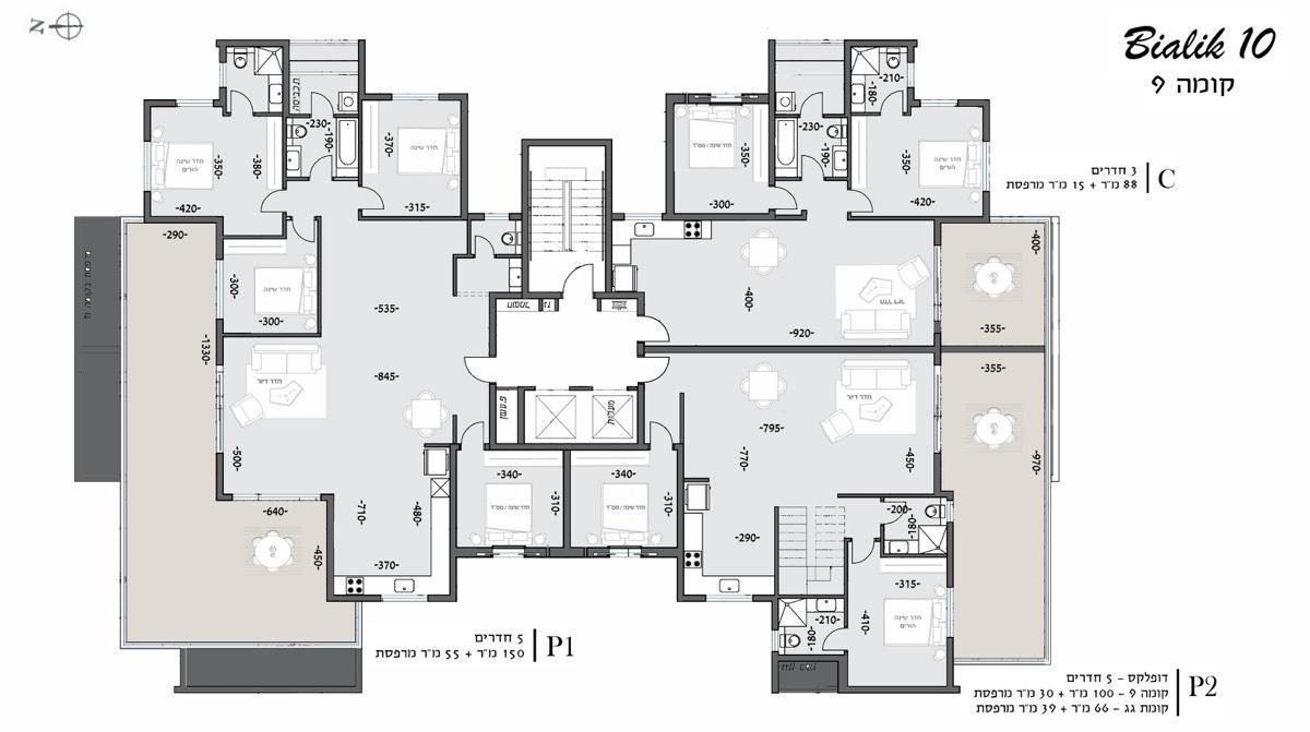 קומה 9 - תכנית מכר